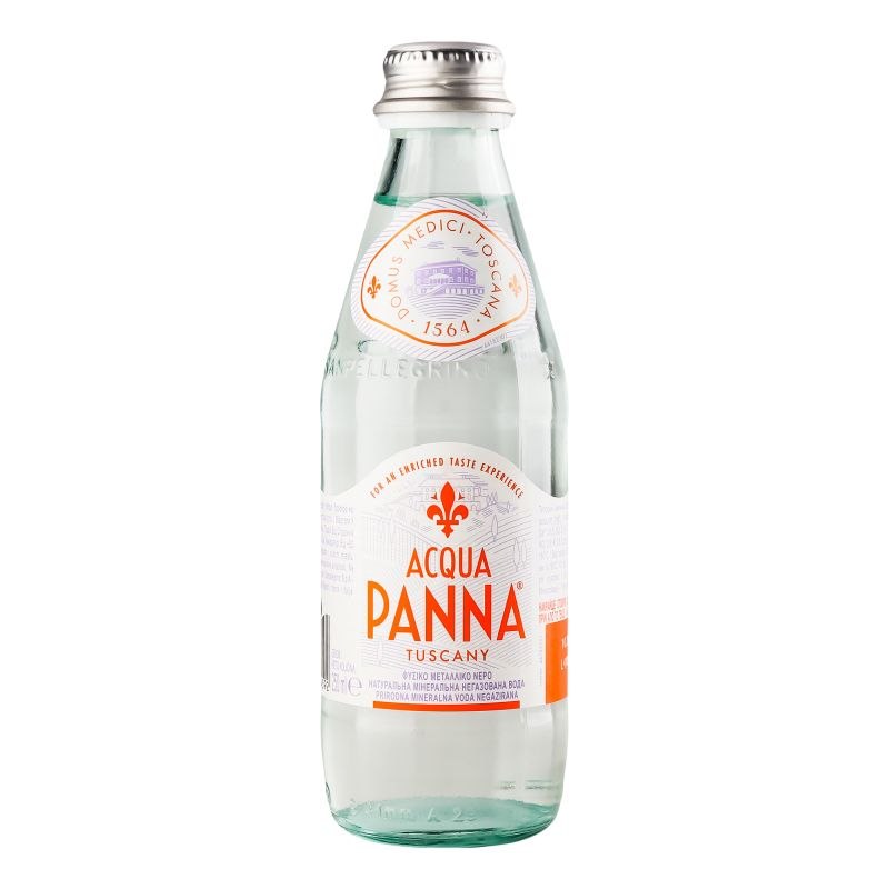 Вода мінеральна н/газ Acqua Panna 0.25л скло